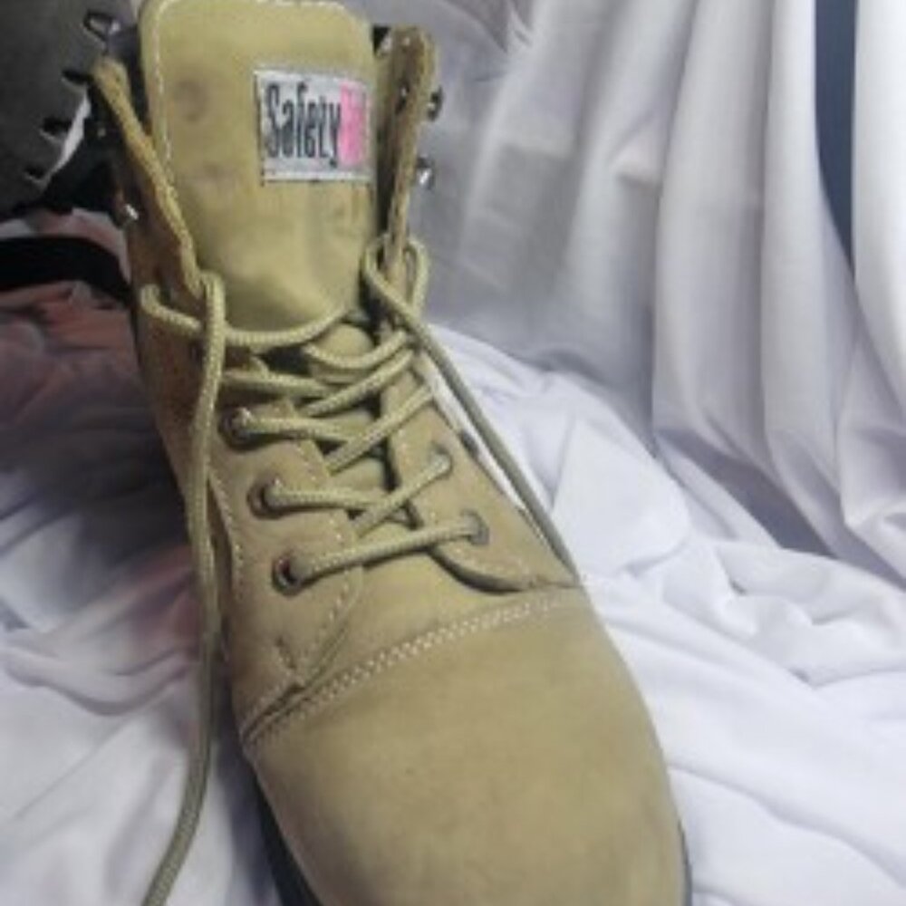 Safety Girl Fusion Olive Green Leather Safety Toe Work Boots – Women’s - Picture 2 of 8